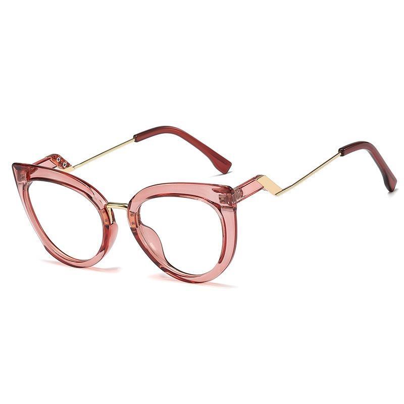 Small square flat glasses frame