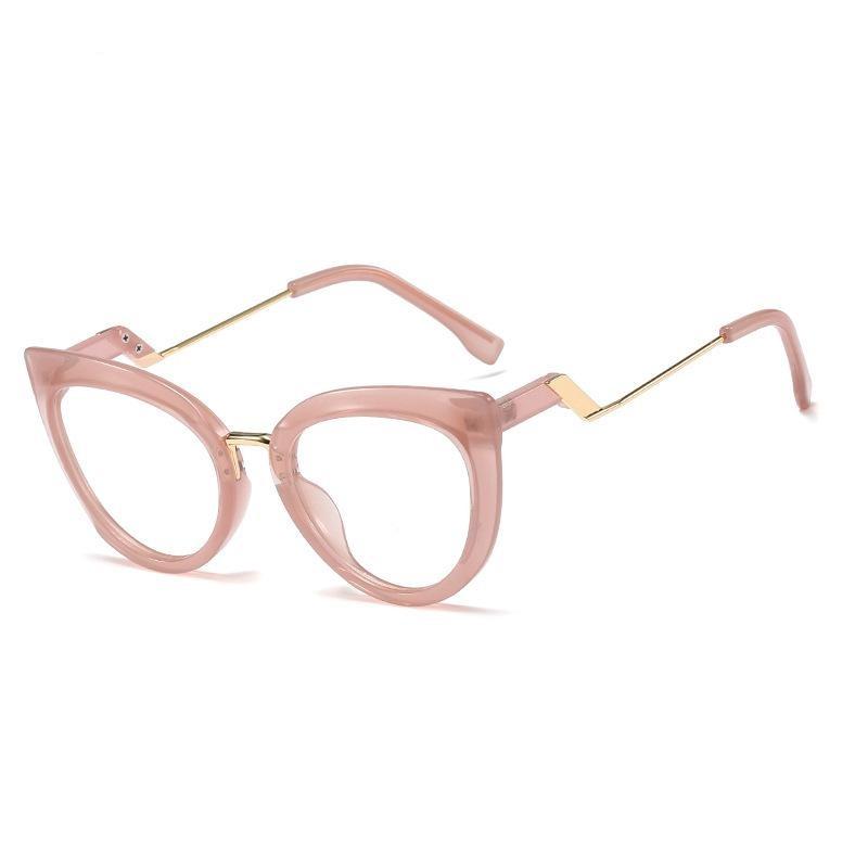 Small square flat glasses frame