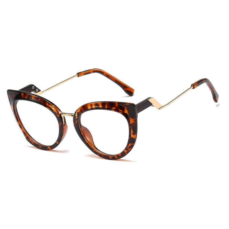 Small square flat glasses frame