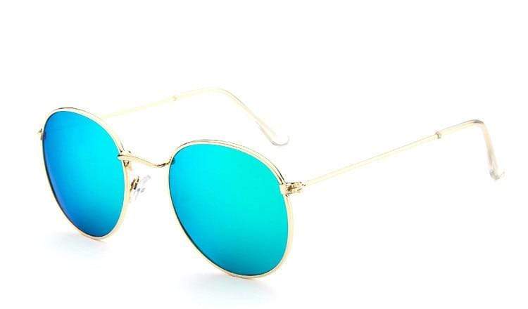 vintage Mirror Sunglasses Classic Round Outdoor Sun Glasses UV400