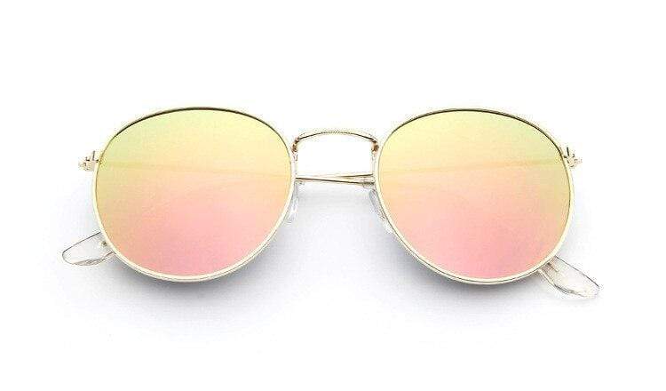 vintage Mirror Sunglasses Classic Round Outdoor Sun Glasses UV400