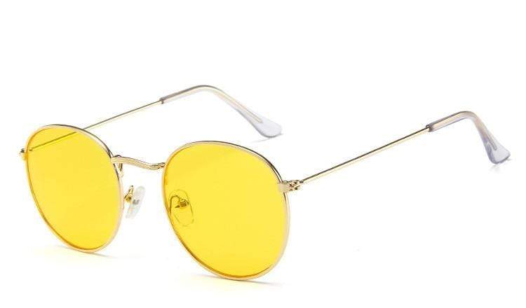 vintage Mirror Sunglasses Classic Round Outdoor Sun Glasses UV400