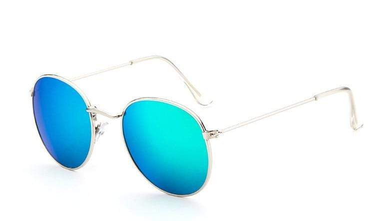 vintage Mirror Sunglasses Classic Round Outdoor Sun Glasses UV400