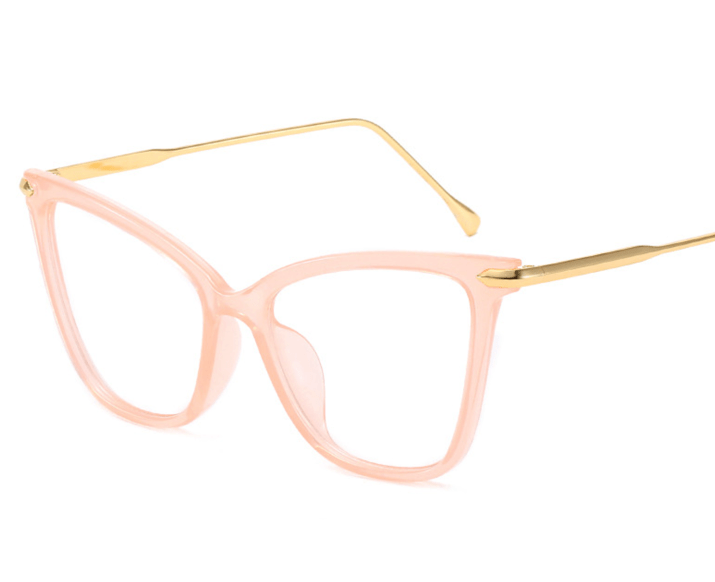 Vintage Transparent Cat Eye Glasses