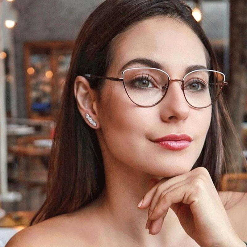 Cat Eye Retro Simple Glasses Frames 02