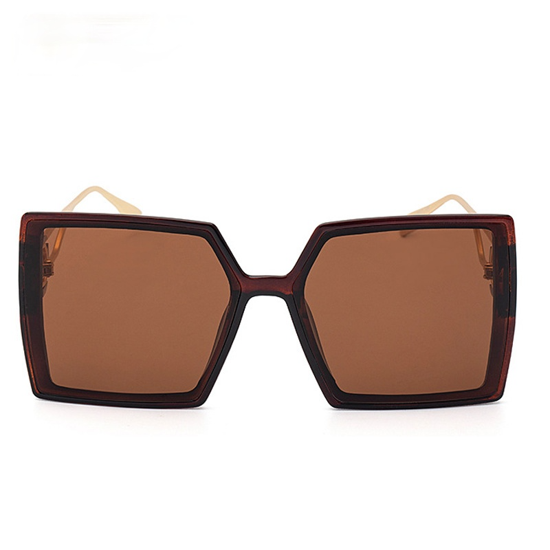 Fashion Protable Big Square Women Gradient Sunglasses