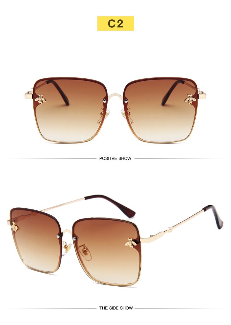 Hot!Square Bee Sunglasses