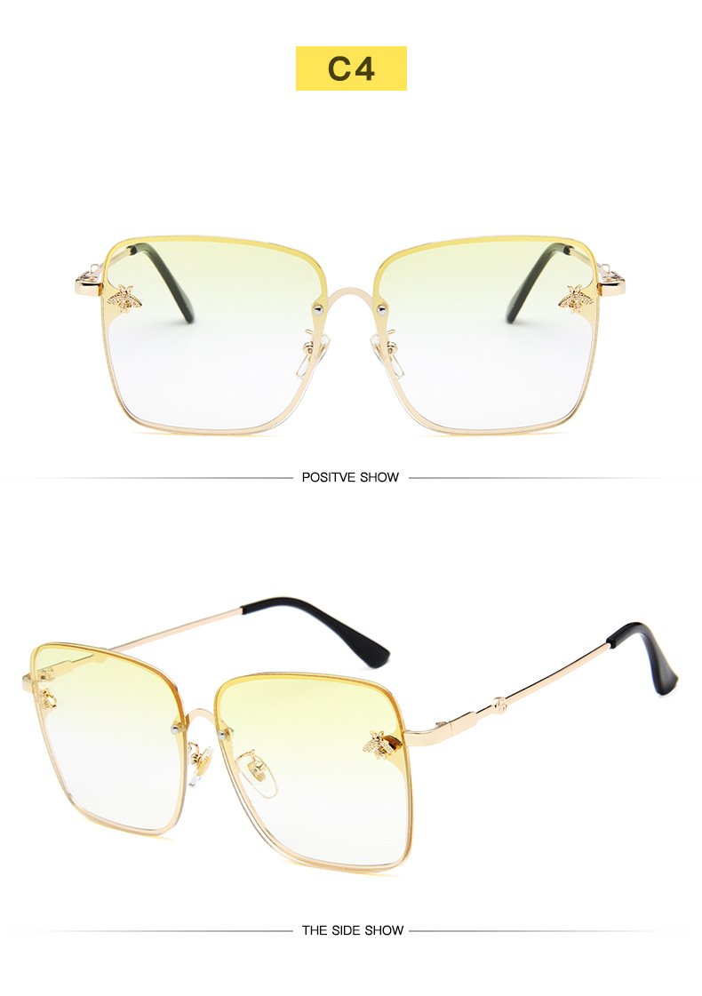 Hot!Square Bee Sunglasses