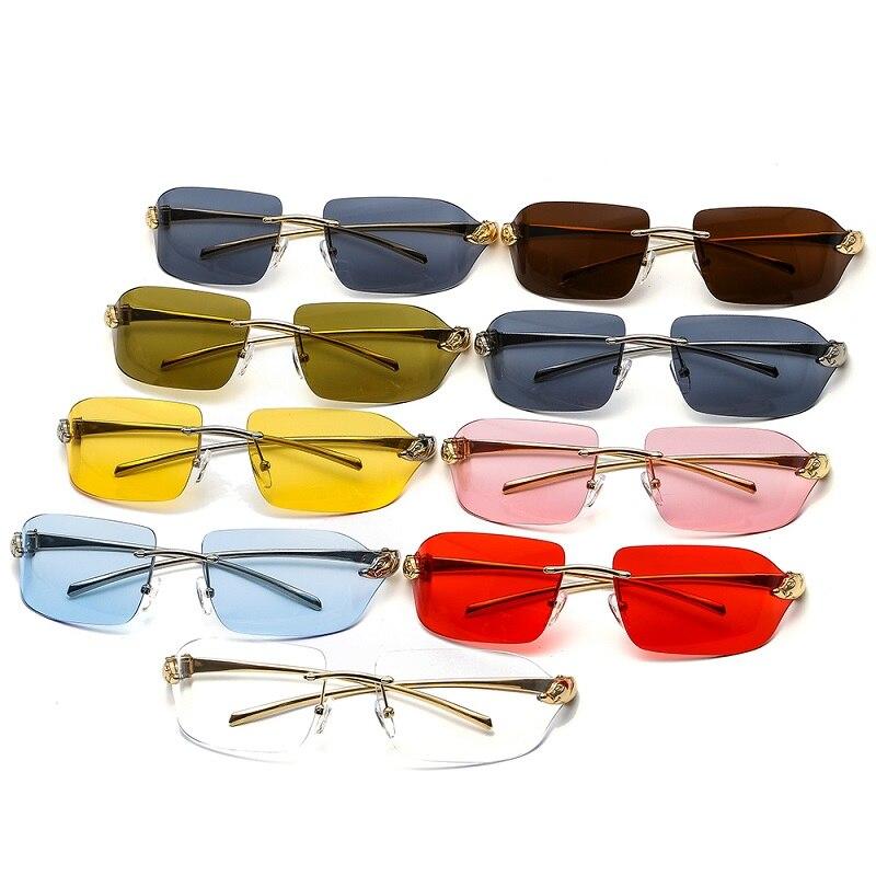 2021 New Arrival Leopard Logo Sunglasses Men Women Fashion Luxury Gradient Lens Alloy Frame Brand Designer Sun Glasses UV400