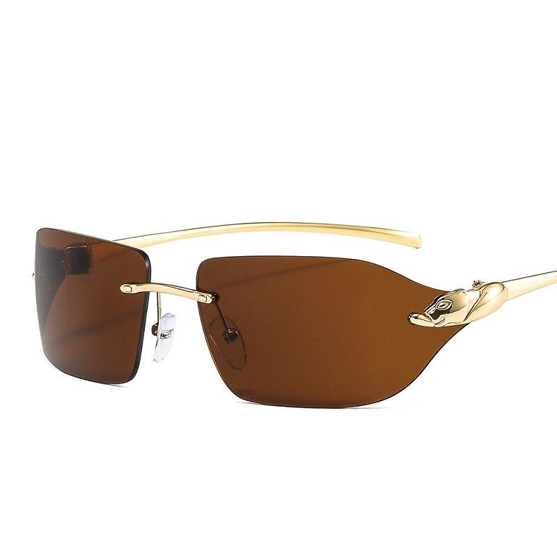 2021 New Arrival Leopard Logo Sunglasses Men Women Fashion Luxury Gradient Lens Alloy Frame Brand Designer Sun Glasses UV400