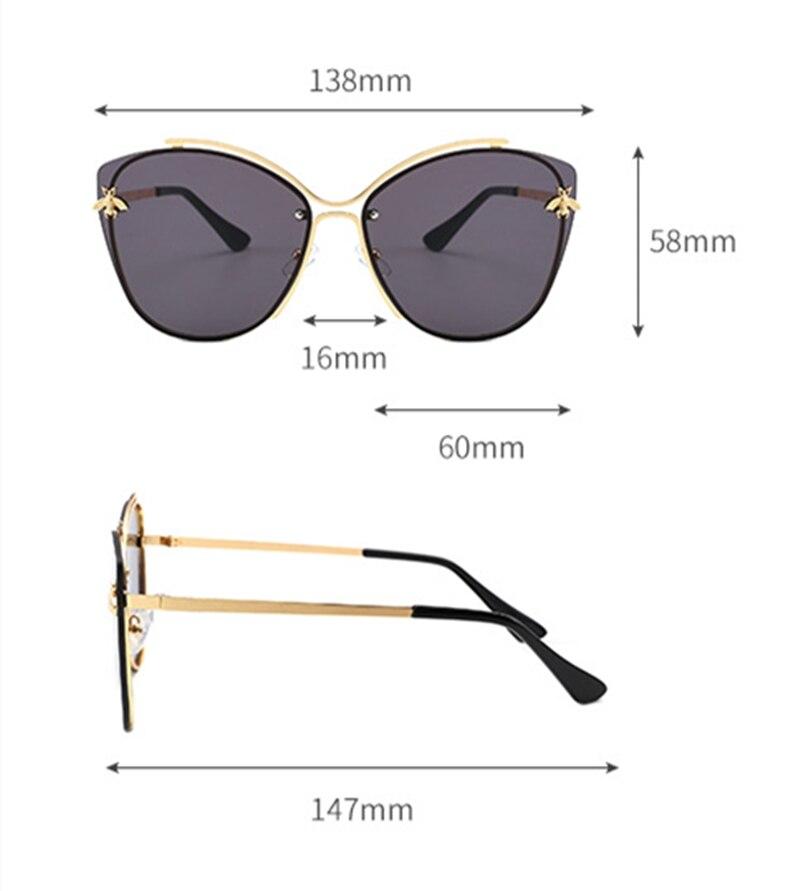 2021 Glittery Frame Irregular Sunglasses Gradient Luxury Cat Eye Eyewear