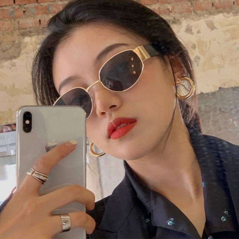 Retro women's Sunglasses Korean fashion cool male stars same style personality