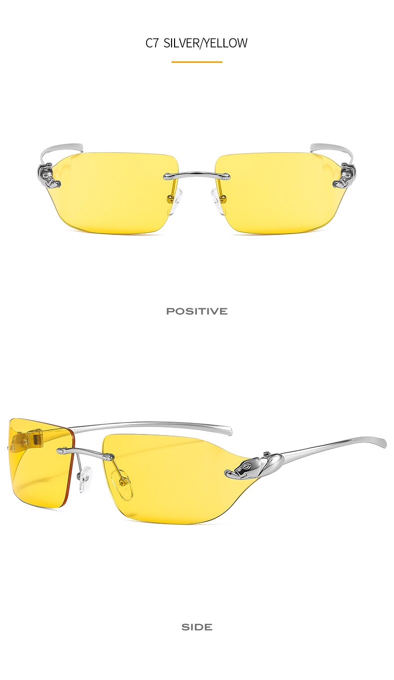 2021 New Arrival Leopard Logo Sunglasses Men Women Fashion Luxury Gradient Lens Alloy Frame Brand Designer Sun Glasses UV400