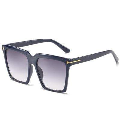 Square Sunglasses Women Men 2021 Oversize TF Black Gradient Glasses