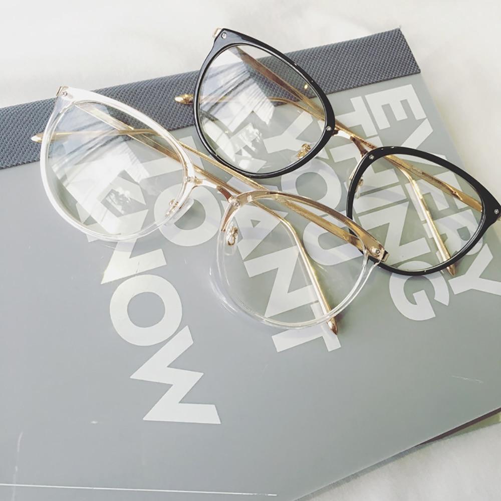 Multicolor Clear Round Frame Glasses