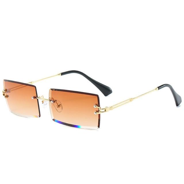 Luxury Brand Rectangle Ladies Sunglasses