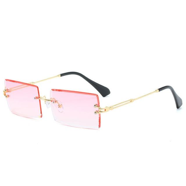 Luxury Brand Rectangle Ladies Sunglasses