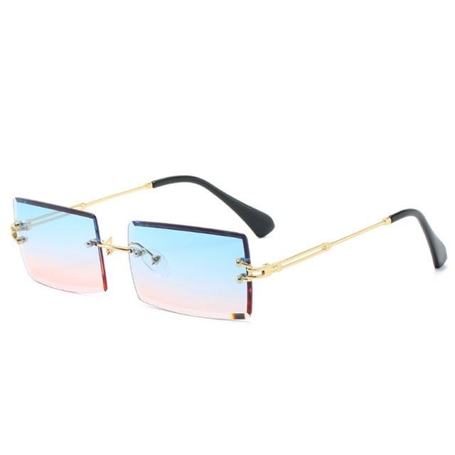 Luxury Brand Rectangle Ladies Sunglasses