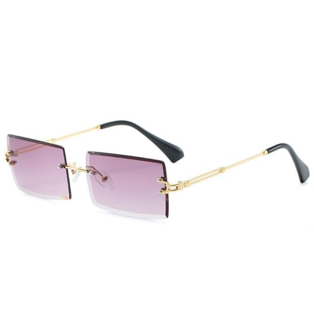 Luxury Brand Rectangle Ladies Sunglasses