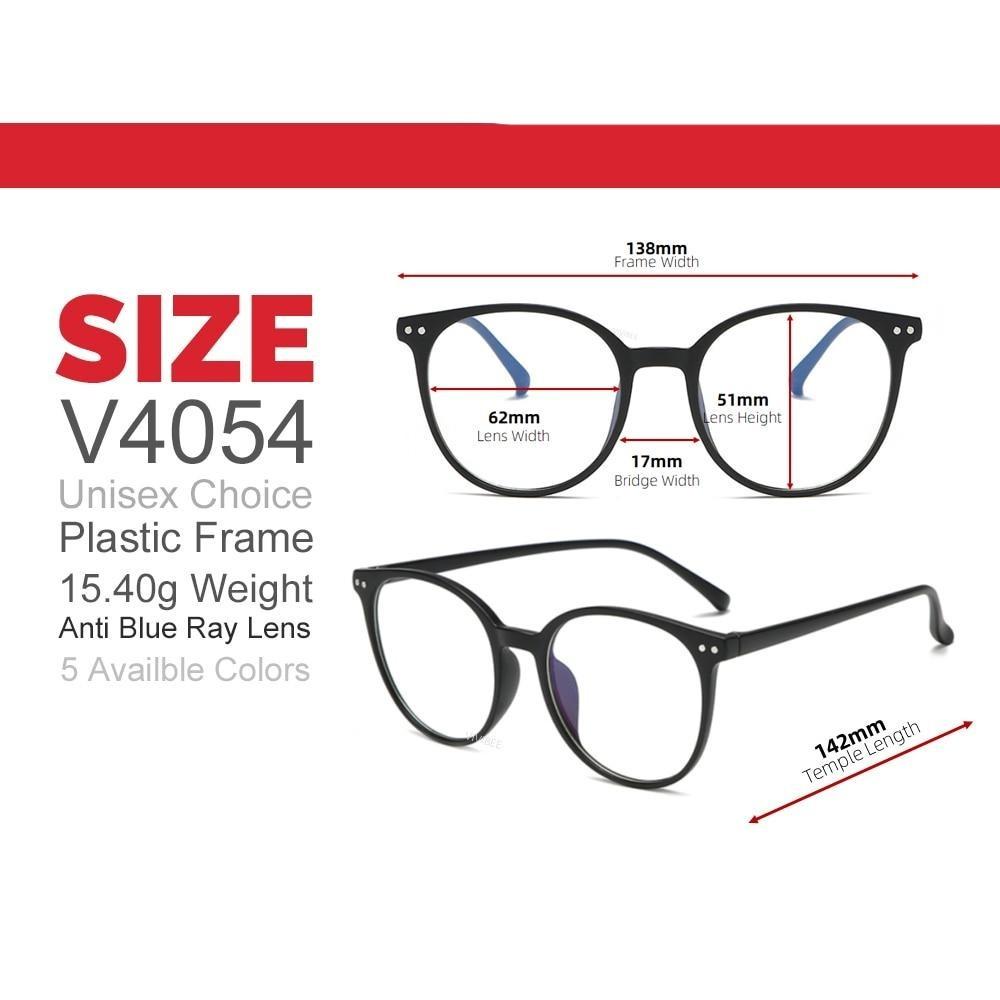 2021 Trends Office Anti Blue Light Oversized Round Glasses Computer Women Blue Blocking Gaming Big Size Men Eyeglasses Frame