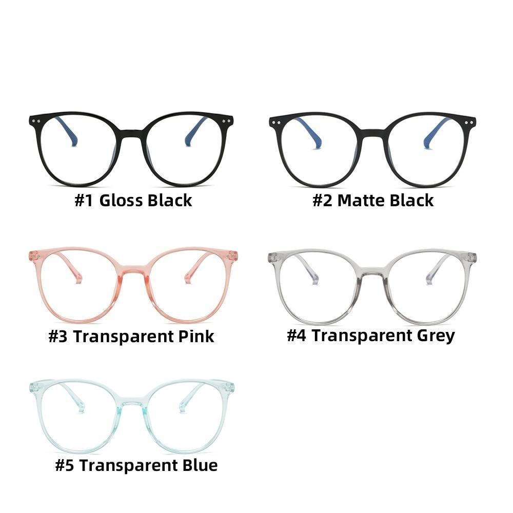 2021 Trends Office Anti Blue Light Oversized Round Glasses Computer Women Blue Blocking Gaming Big Size Men Eyeglasses Frame