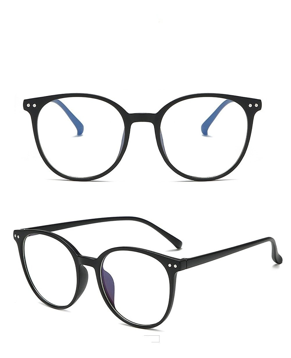 2021 Trends Office Anti Blue Light Oversized Round Glasses Computer Women Blue Blocking Gaming Big Size Men Eyeglasses Frame