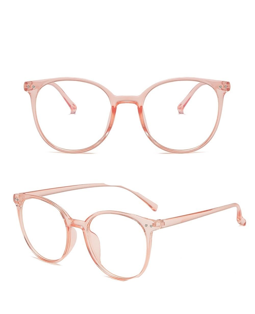 2021 Trends Office Anti Blue Light Oversized Round Glasses Computer Women Blue Blocking Gaming Big Size Men Eyeglasses Frame