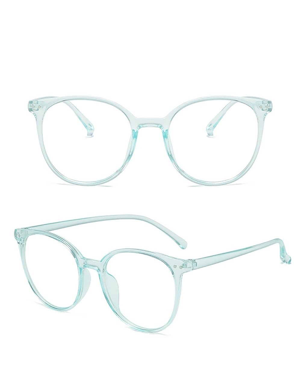 2021 Trends Office Anti Blue Light Oversized Round Glasses Computer Women Blue Blocking Gaming Big Size Men Eyeglasses Frame