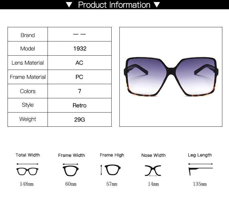 Oversize Gradient Sunglasses