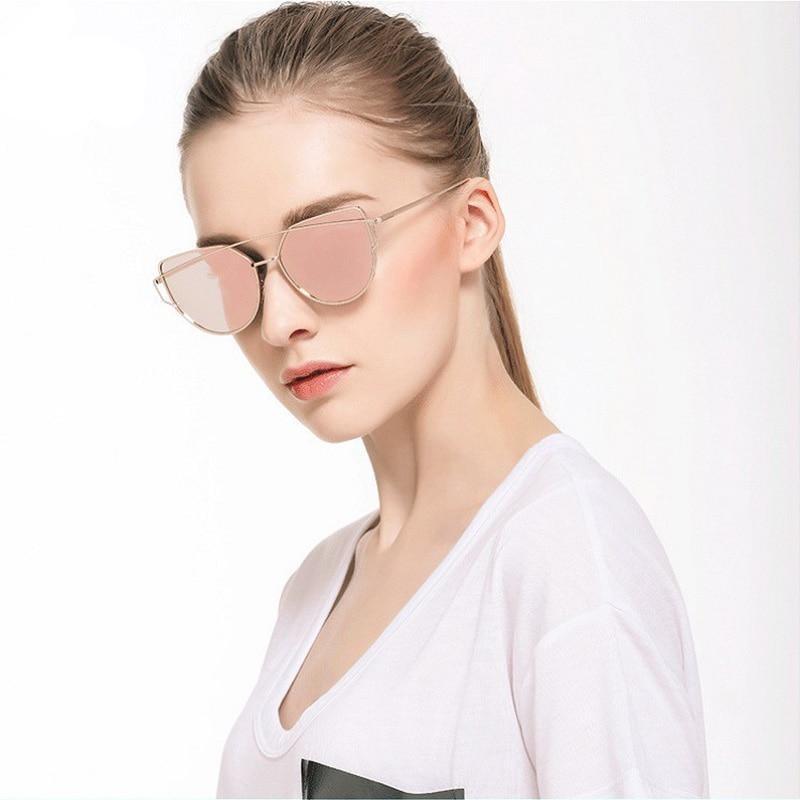 Macarons!Designer Mirror Flat Reflective Sunglasses