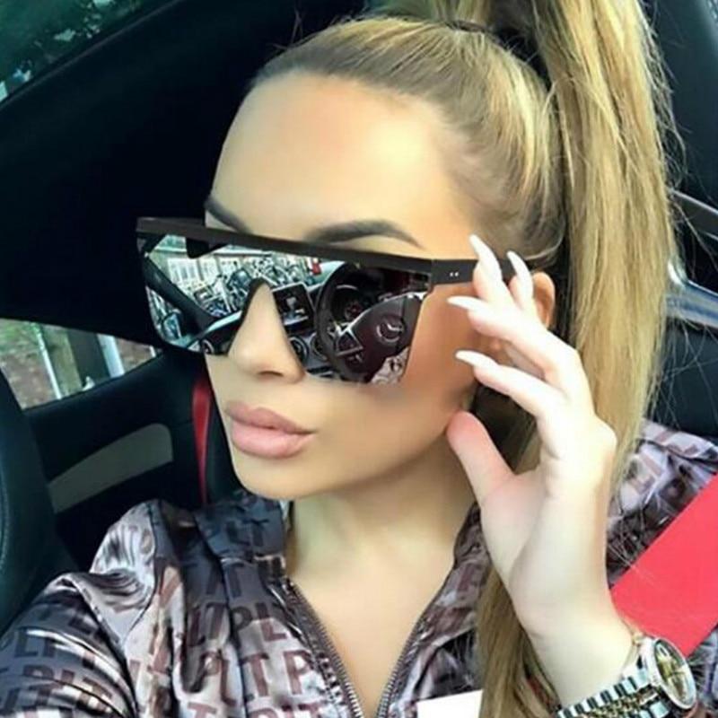 Flat Top Oversized Luxury Sunglasses