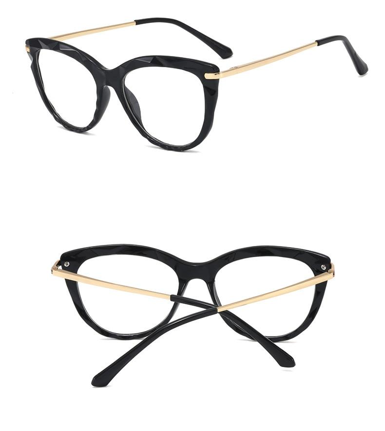 Designer Transparent Cat Eye Glasses