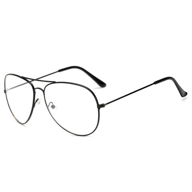 Clear Glasses Retro Metal Eyeglasses