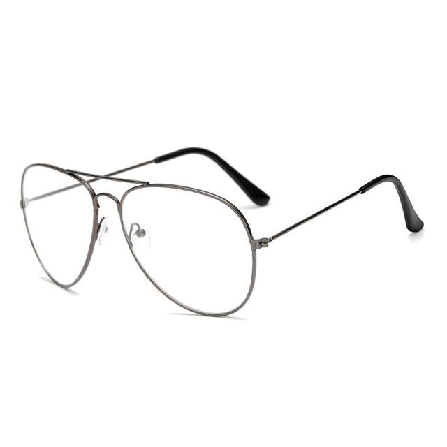 Clear Glasses Retro Metal Eyeglasses