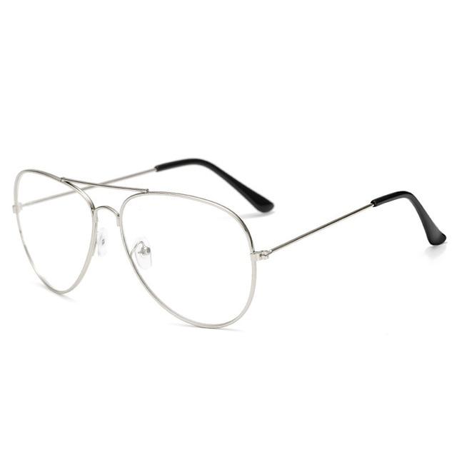 Clear Glasses Retro Metal Eyeglasses