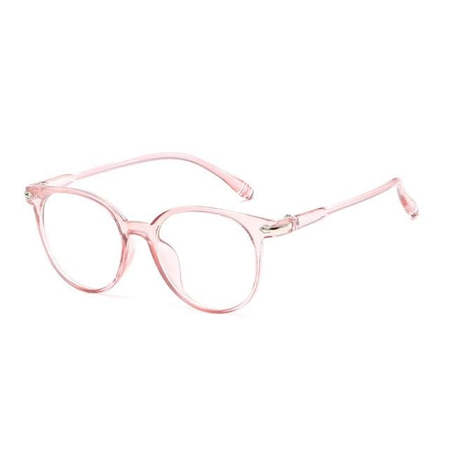 Women Transparent Vintage Round Clear Glasses