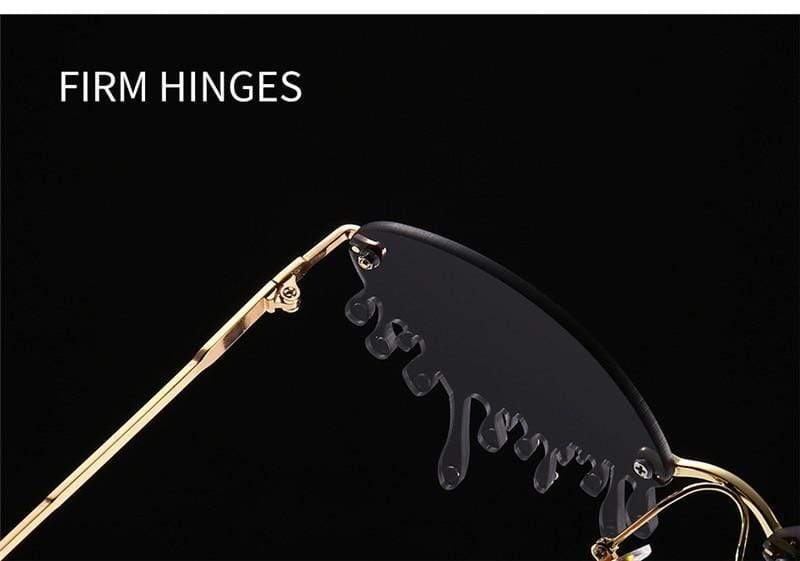 Unique Tears Shape Punk Sunglasses