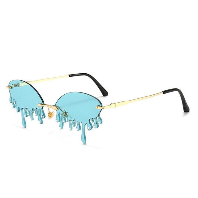 Unique Tears Shape Punk Sunglasses