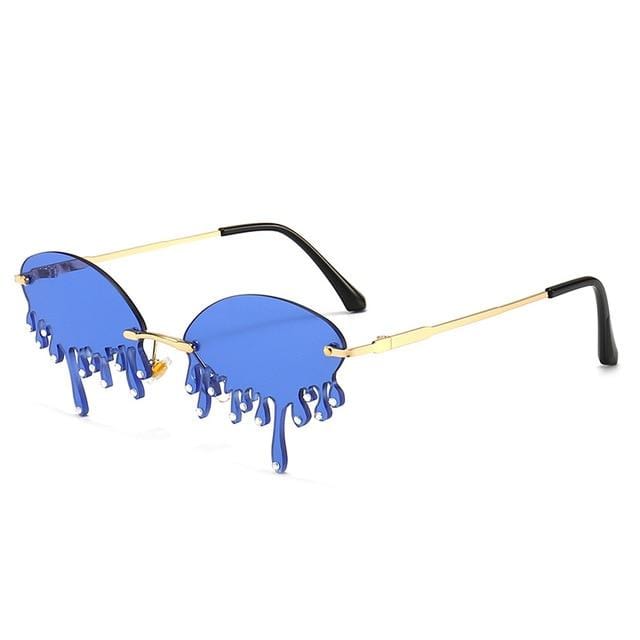 Unique Tears Shape Punk Sunglasses