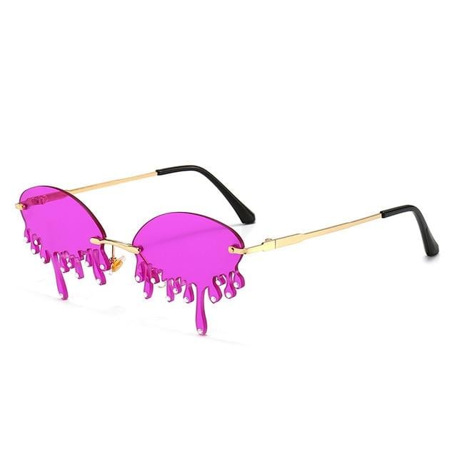 Unique Tears Shape Punk Sunglasses