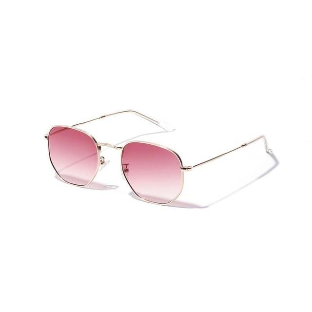 Small Rectangle Rimless Square Glasses