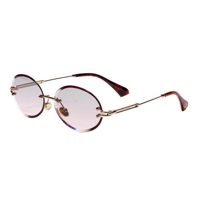 Small Rectangle Rimless Square Glasses