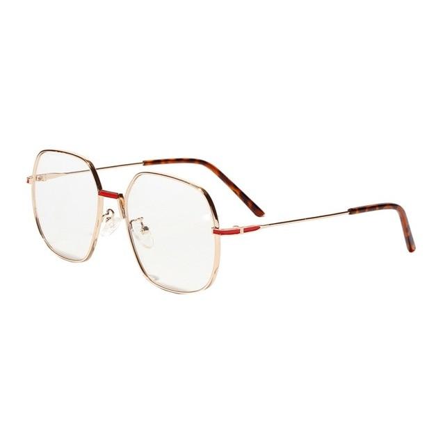 Small Rectangle Rimless Square Glasses