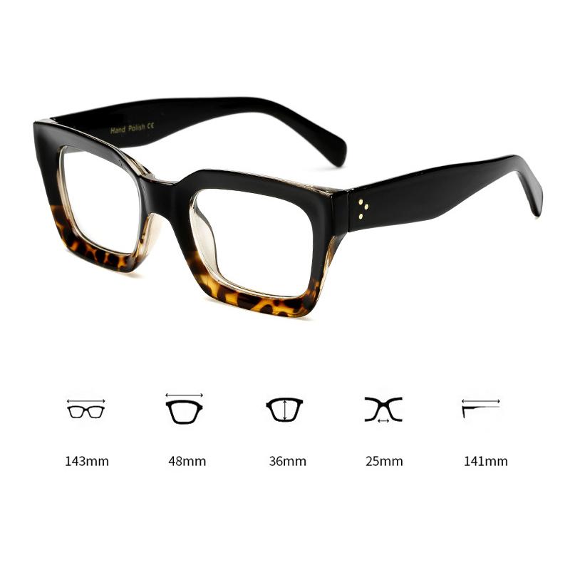 Fashion Square Big Frame Glasses