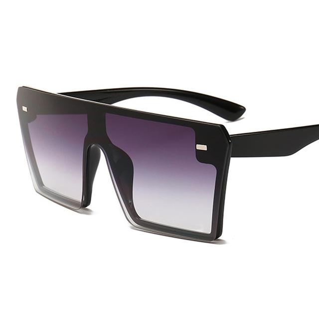 Oversized Square Sunglasses Women Mirror UV400