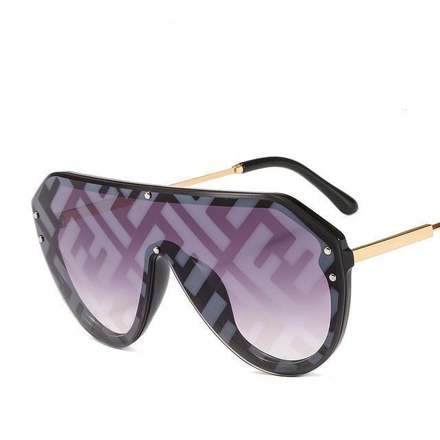 new arrival 2021 futuristic sunglasses women uv400 fendii sunglasses large oversized shades for women oculos de sol feminino