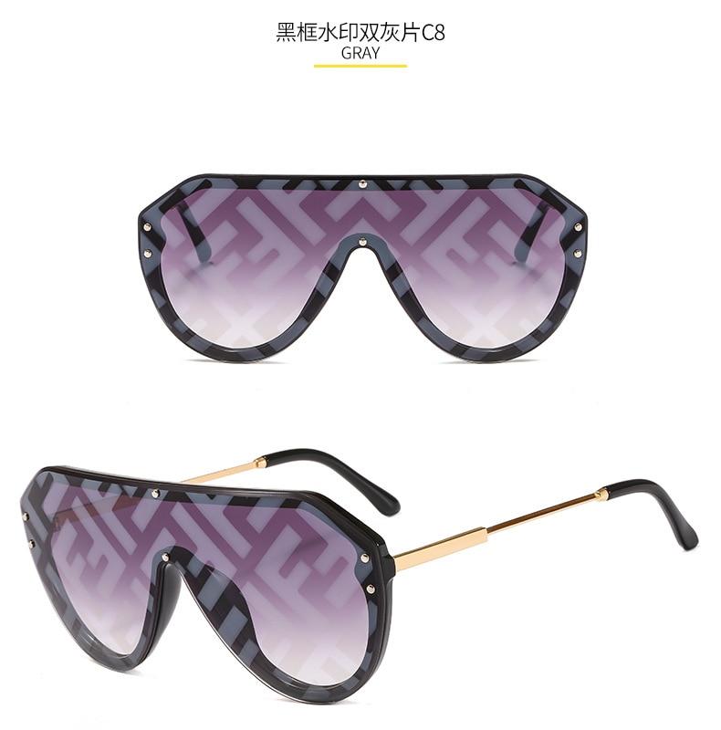 new arrival 2021 futuristic sunglasses women uv400 fendii sunglasses large oversized shades for women oculos de sol feminino