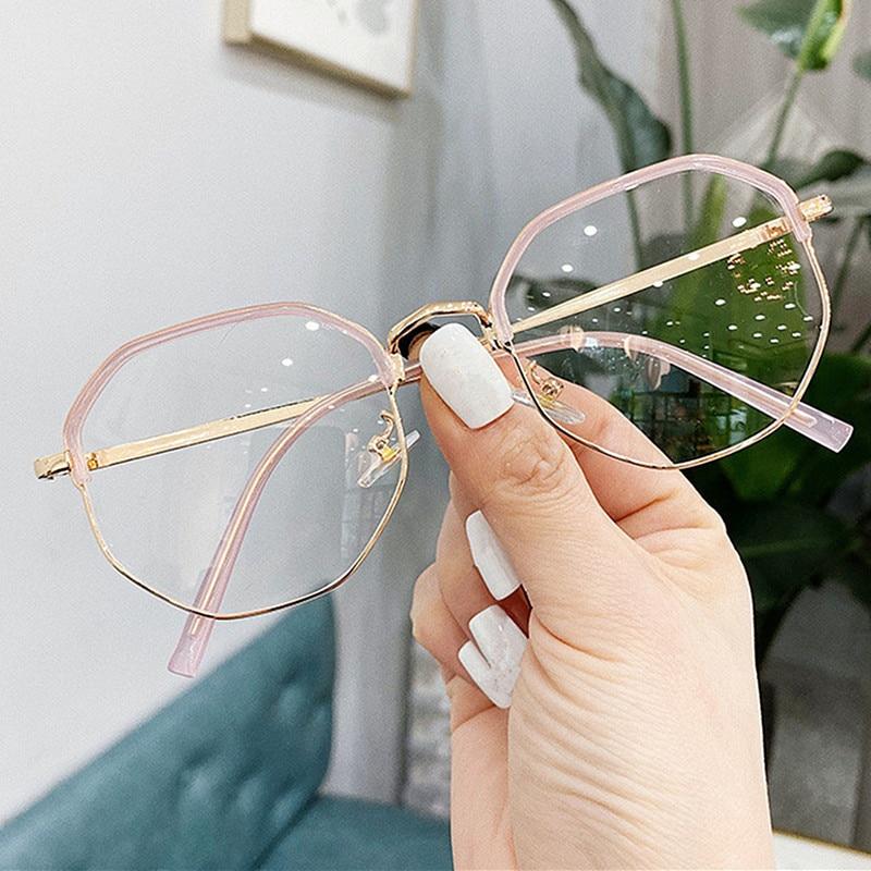 2020 Trends Office Anti Blue Light Oversized Glasses Computer Women Blue Blocking Gaming Big Size Men Eyeglasses Frame