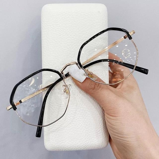 2020 Trends Office Anti Blue Light Oversized Glasses Computer Women Blue Blocking Gaming Big Size Men Eyeglasses Frame